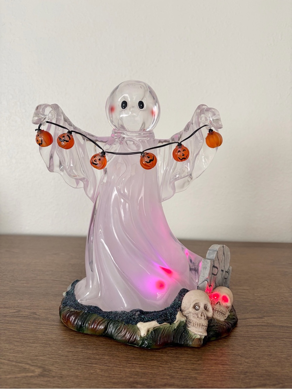 Spooky Spirit Ghost Lighted Decor Halloween 2004 Vintage Heritage Mint